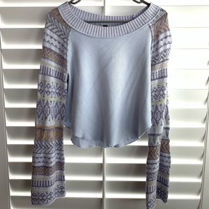 Boho, hippy flare sleeve top